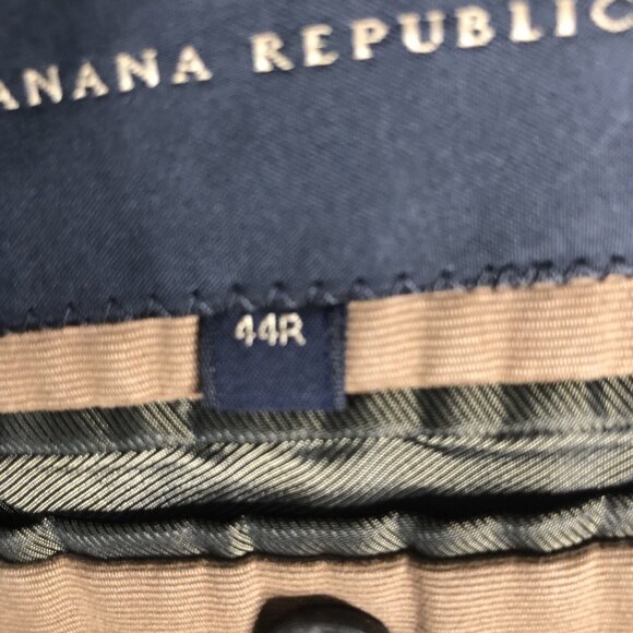 Banana Republic Men 44R  Sport Coat Blazer Three Button Brown Cotton Preppy - Picture 7 of 16